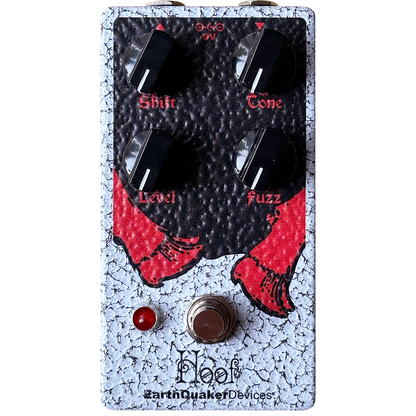 EarthQuaker Devices effects pedal with red and black design on a white background