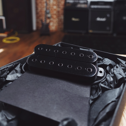 Black Hapas Nightmær 6 string High Output Humbucker for guitar at Cult FX HQ