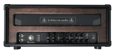 Pre-Order: Lichtlaerm Prometheus 2 Channel Tube Amp for guitars Black and Wood tone